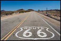 National Trails Highway route 66 marker. California, USA ( color)