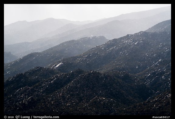 Santa Rosa Mountains ridges. Santa Rosa and San Jacinto Mountains National Monument, California, USA (color)
