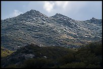 Ridge with fresh snow, Santa Rosa Mountains. Santa Rosa and San Jacinto Mountains National Monument, California, USA ( color)
