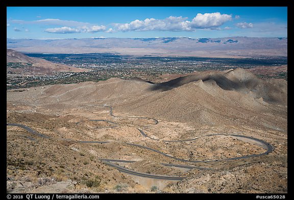 Coachella Valley and Palms to Pines Scenic Highway. Santa Rosa and San Jacinto Mountains National Monument, California, USA