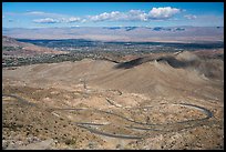 Coachella Valley and Palms to Pines Scenic Highway. Santa Rosa and San Jacinto Mountains National Monument, California, USA ( color)