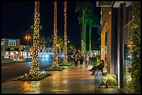 Sidewalk at night, Palm Desert. California, USA ( color)