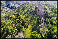 Aerial view of hillside, Cache Creek Wilderness. Berryessa Snow Mountain National Monument, California, USA ( color)