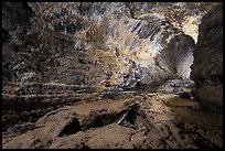 Inside lava tube, Lavic Lake volcanic field. Mojave Trails National Monument, California, USA ( color)