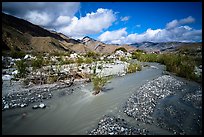Whitewater River and San Bernardino Mountains, Whitewater Preserve. Sand to Snow National Monument, California, USA ( color)