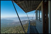 Outside of Buck Rock fire lookout. Giant Sequoia National Monument, Sequoia National Forest, California, USA ( color)