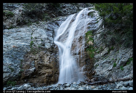 San Antonio Falls low tier. San Gabriel Mountains National Monument, California, USA