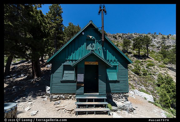 San Antonio ski hut. San Gabriel Mountains National Monument, California, USA (color)