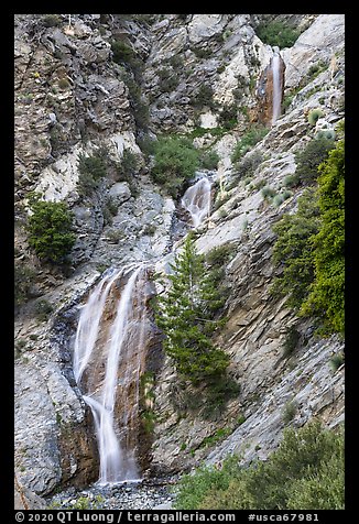 San Antonio Falls. San Gabriel Mountains National Monument, California, USA (color)