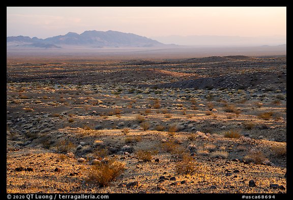Fenner Valley at sunset. Mojave Trails National Monument, California, USA