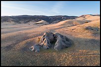 Aerial view of Painted Rock and Caliente Mountains. Carrizo Plain National Monument, California, USA ( color)