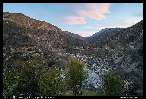 East Fork of the San Gabriel River. San Gabriel Mountains National Monument, California, USA (color)