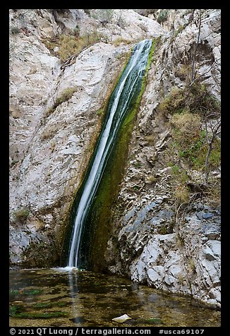 Upper Switzer Falls. San Gabriel Mountains National Monument, California, USA (color)
