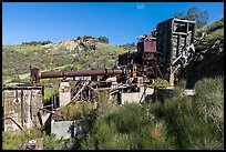 Rotary furnace, Almaden Quicksilver County Park. San Jose, California, USA ( color)