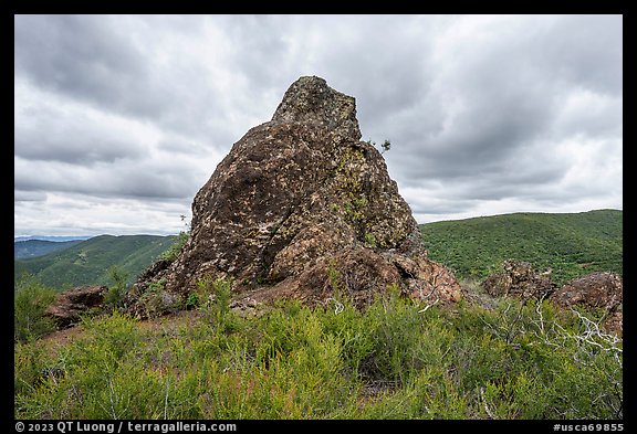 Signal Rock. Berryessa Snow Mountain National Monument, California, USA (color)