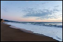 Santa Maria Beach at sunset. Point Reyes National Seashore, California, USA ( color)