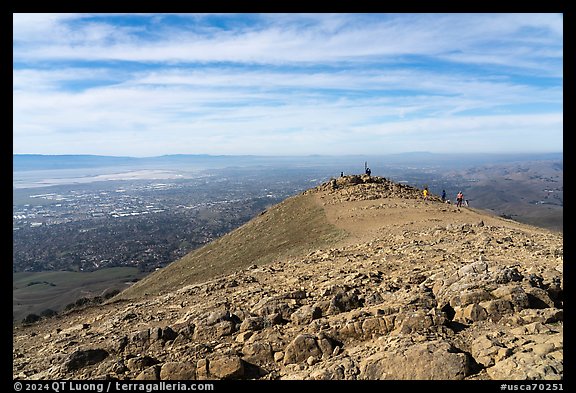 Mission Peak summit, Mission Peak Regional Preserve. California, USA (color)