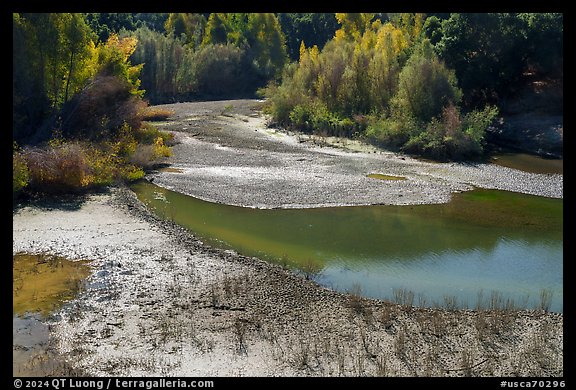 Stevens Creek in autumn, Stevens Creek County Park. California, USA (color)