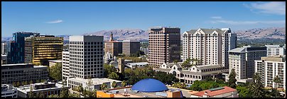 City skyline. San Jose, California, USA (Panoramic color)