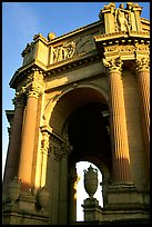 Rotunda of the Palace of Fine arts, late afternoon. San Francisco, California, USA
