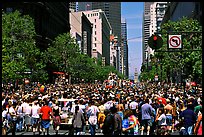 Crowds on Market Avenue during the Gay Parade. San Francisco, California, USA ( color)