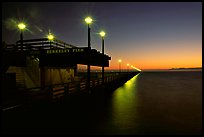 Berkeley Pier at sunset. Berkeley, California, USA ( color)