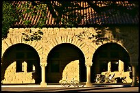 Arches of the Quad in mauresque style. Stanford University, California, USA