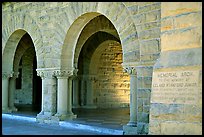 Arches of Main Quad. Stanford University, California, USA (color)