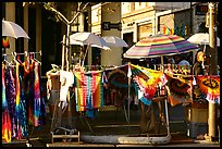 Colorful Tye die T-shirts for sale on Telegraph Avenue. Berkeley, California, USA