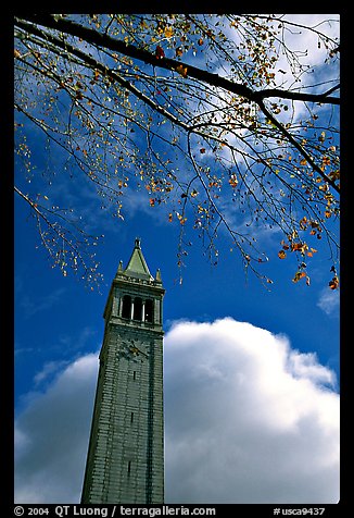 The Campanile, University of California at Berkeley campus. Berkeley, California, USA (color)