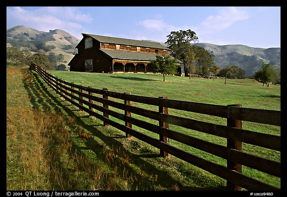 Ranch, Sunol Regional Park. California, USA (color)