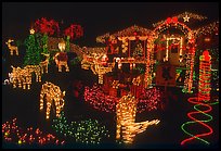 House Christmas Lights. San Jose, California, USA ( color)