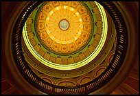 Dome of the state capitol from inside. Sacramento, California, USA