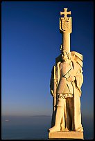 Statue of Cabrillo, Cabrillo National Monument. San Diego, California, USA (color)