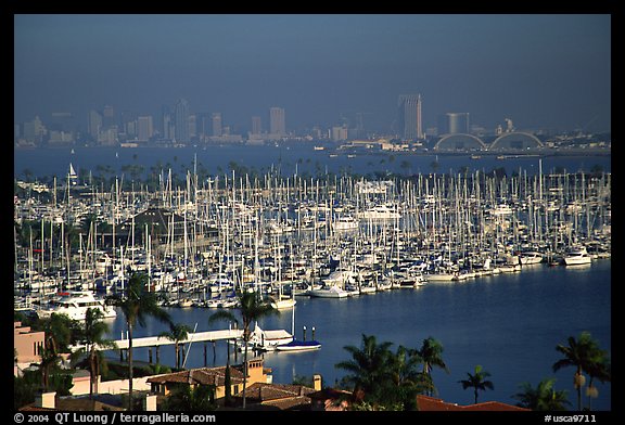Harbor and skyline. San Diego, California, USA