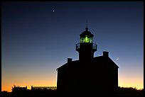 Old Point Loma Lighthouse, dusk. San Diego, California, USA ( color)