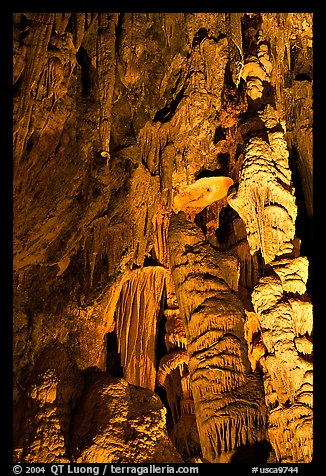 Cave formations, Mitchell caverns. Mojave National Preserve, California, USA (color)