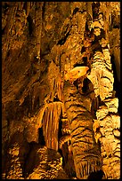 Cave formations, Mitchell caverns. Mojave National Preserve, California, USA ( color)