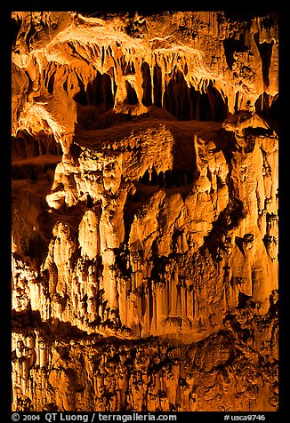 Cave formations, Mitchell caverns. Mojave National Preserve, California, USA