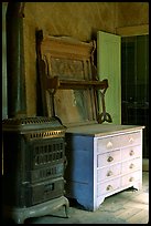 Interior furnishings, Ghost Town, Bodie State Park. California, USA ( color)