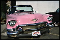 Classic Pink car, Bishop. California, USA (color)