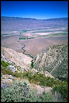 Owens Valley seen from the Sierra Nevada mountains. California, USA (color)
