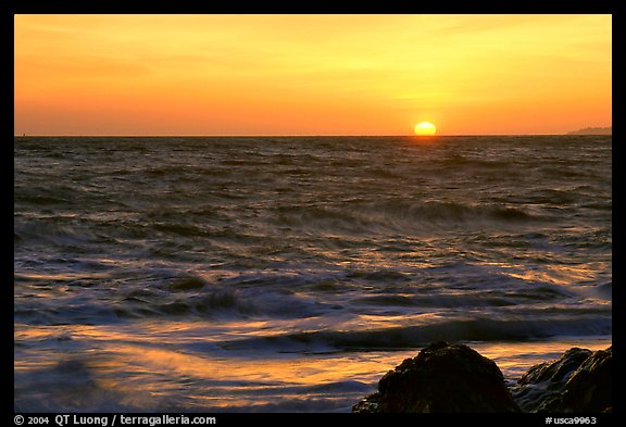Sunset. Point Reyes National Seashore, California, USA (color)