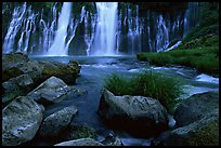 Burney Falls, McArthur-Burney Falls Memorial State Park, early morning. California, USA ( color)