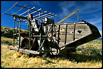 Wooden agricultural machine. California, USA ( color)