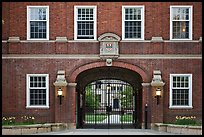 College entrance. Yale University, New Haven, Connecticut, USA (color)