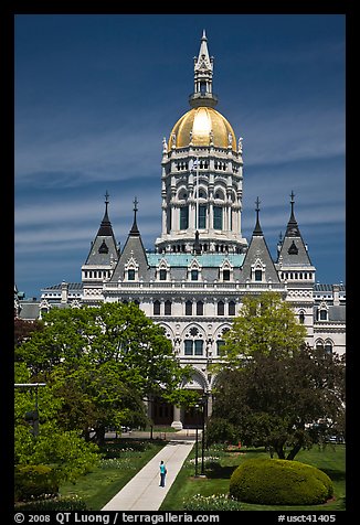 Connecticut Capitol. Hartford, Connecticut, USA (color)