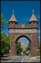 Soldiers and Sailors Memorial Arch, first triumphal arch in the United States. Hartford, Connecticut, USA (color)