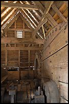 Forge interior, Saugus Iron Works National Historic Site. Massachussets, USA ( color)