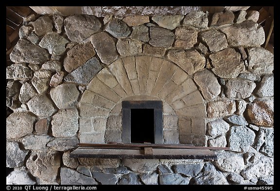 Hearth in forge, Saugus Iron Works National Historic Site. Massachussets, USA (color)